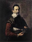 FETI, Domenico Portrait of an Actor dfg oil on canvas